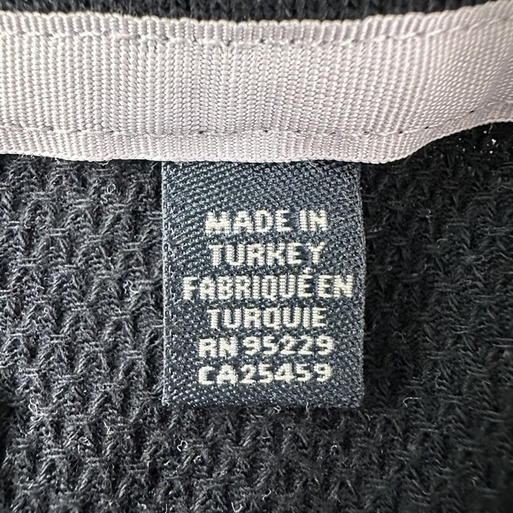 Ted Baker London Polo Shirt Mens Large L Navy Blue Cotton Waffle Weave Tag 6 - Picture 8 of 13